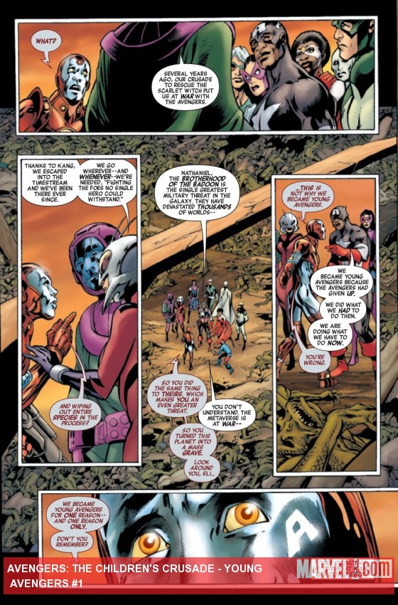 Avengers: The Children's Crusade - Young Avengers #1 preview art by Alan Davis