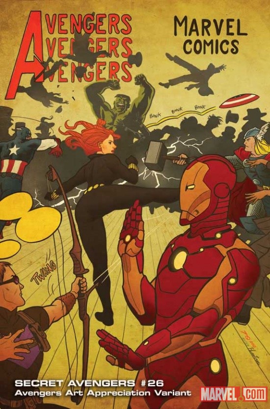Secret Avengers #26 variant cover by Joe Quinones