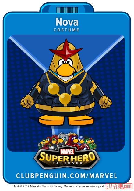 Nova suit from Club Penguin