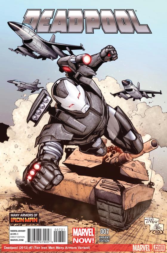 Deadpool (2012) #7 (Tan Iron Man Many Armors Variant)