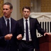 Senior Vice President, Global Corporate Client Group, Scott Cutler and Chris Evans at the NYSE. Photo By Ben Hider