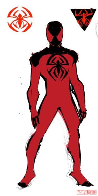 Scarlet Spider design art by Ryan Stegman