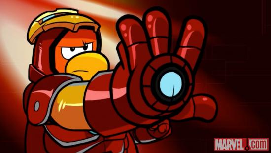 Dress up as Iron Man during Disney Club Penguin's Marvel Super Hero Takeover