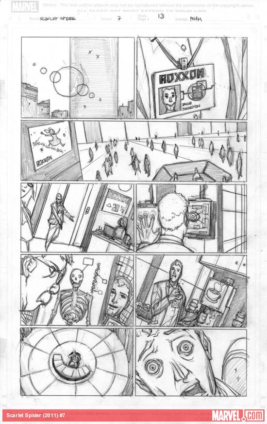 Scarlet Spider #7 preview pencils by Khoi Pham
