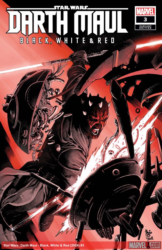 Star Wars: Darth Maul - Black, White & Red (2024) #3 (Variant)