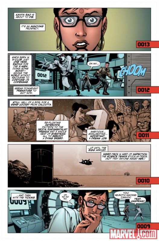 X-MEN: SECOND COMING - REVELATIONS: BLIND SCIENCE #1 interior art by Gerald Parel and Paul Davidson