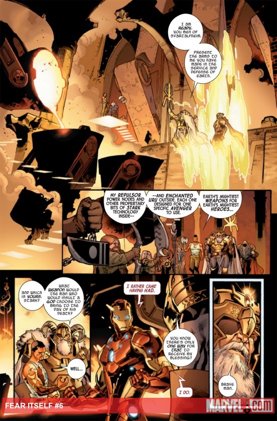 Fear Itself #6 page by Stuart Immonen