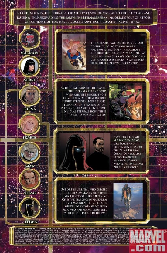 ETERNALS ANNUAL #1, page 1