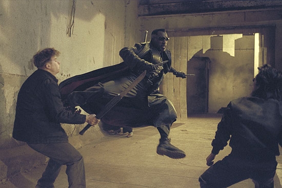 Blade in midfight with vampires