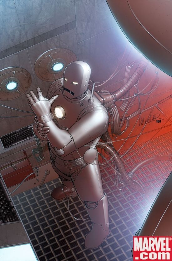 INVINCIBLE IRON MAN #1 SECOND PRINTING LARROCA VARIANT