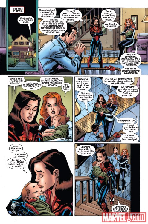 Spider-Girl: The End #1 preview art by Ron Frenz