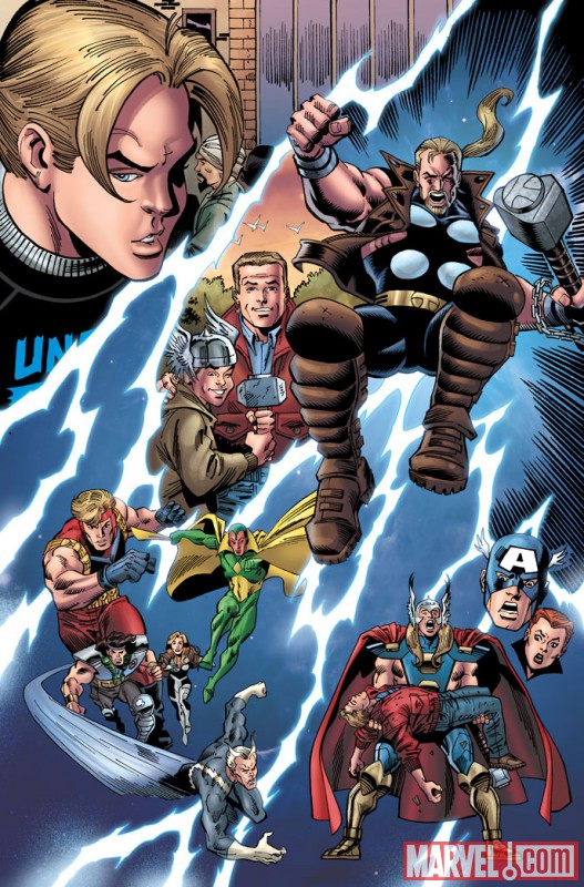 THUNDERSTRIKE #1 (2010) preview art by Ron Frenz 1