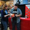 The Watcher's Lorraine Cink and Ryan Penagos at Avengers Vs X-Men Release Party at Midtown Comics