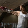 Tony Stark testing Iron Man tech