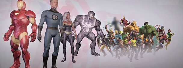 Image Featuring Hulk, Iron Man, Mr. Fantastic, Storm, Thing