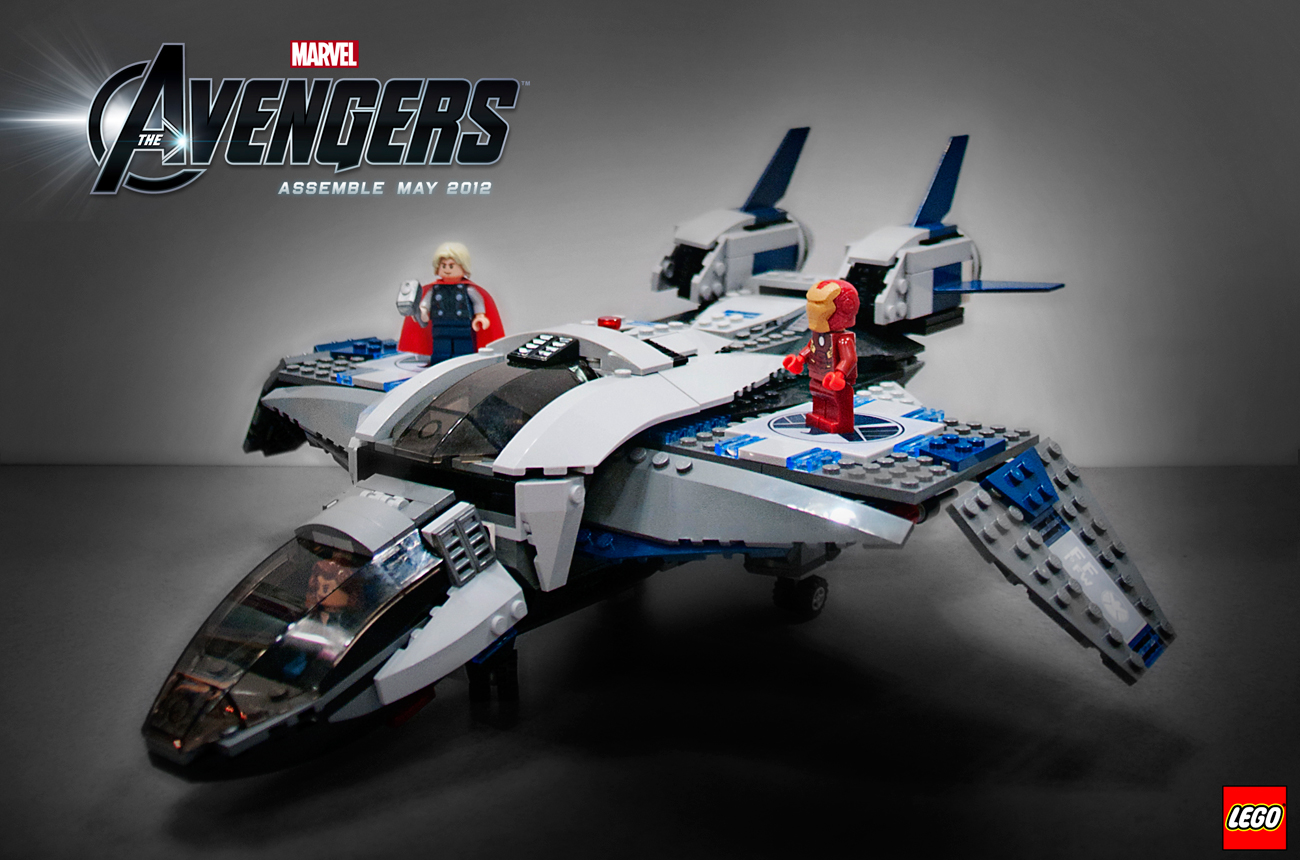 Quinjet Arial Battle from LEGO's Marvel's The Avengers collection