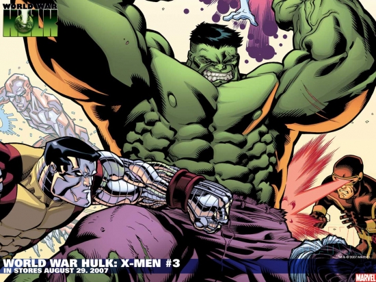 World War Backgrounds. World War Hulk: X-Men (2007) #3 Wallpaper