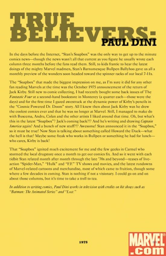 Preview page from Stan's Soapbox: The Collection