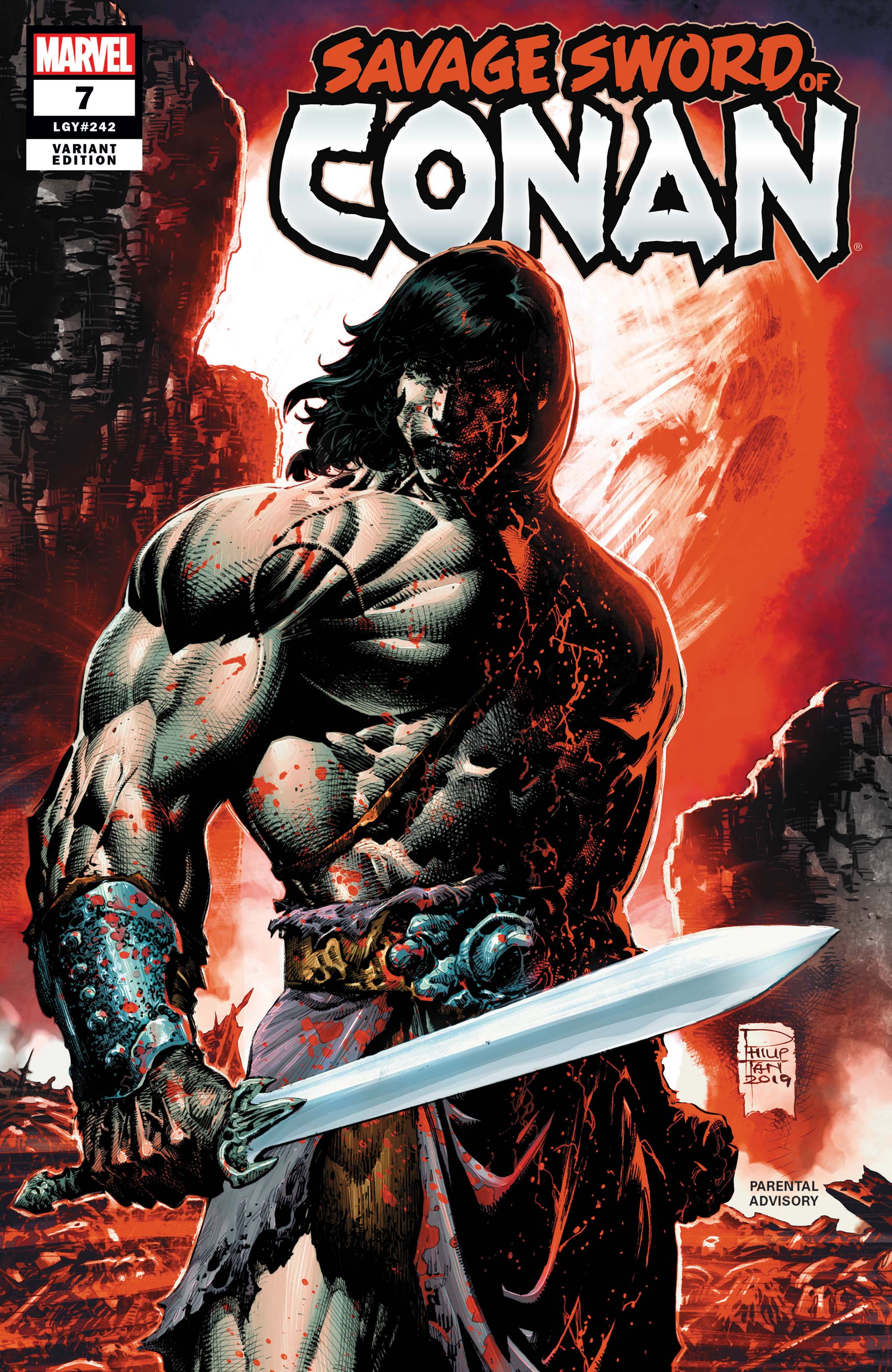 Savage Sword Of Conan Cover Variant Illustrated By Philip Tan R Marvel