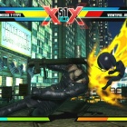 Nemesis and Viewtiful Joe in Ultimate Marvel vs. Capcom 3 for the PlayStation Vita