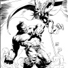 Hulk Smash Avengers #3 cover inks by Lee Weeks