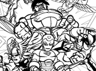 Superhero Squad Coloring