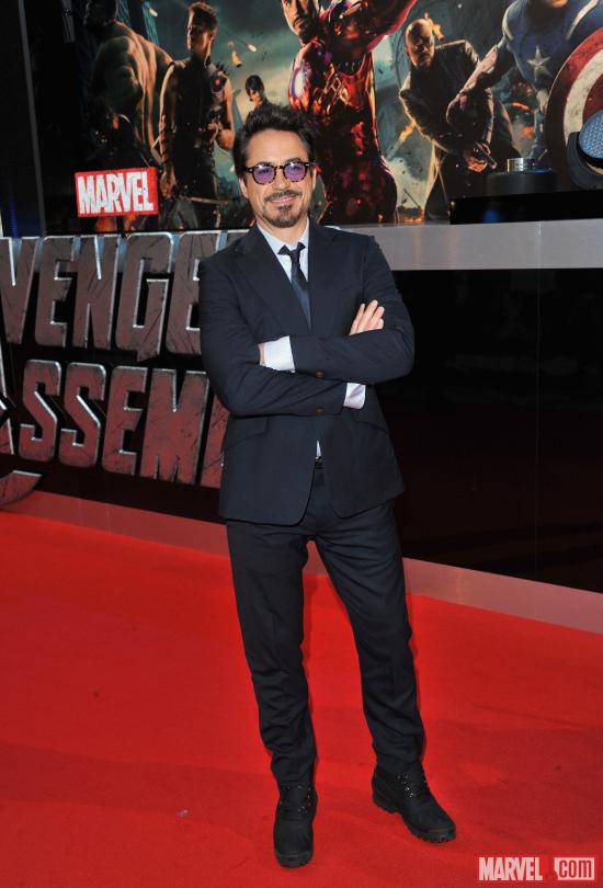 Robert Downey, Jr. at the London premiere of "Marvel's The Avengers"