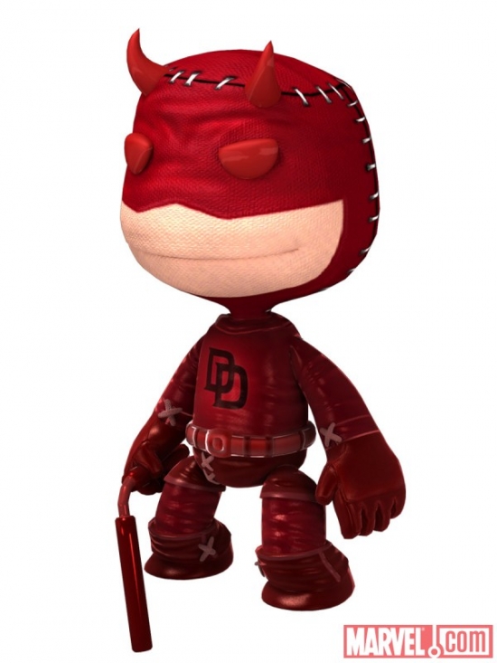 Daredevil costume in LittleBigPlanet