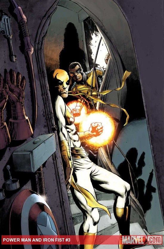 Power Man and Iron Fist (2011) #3 cover by Mike Perkins