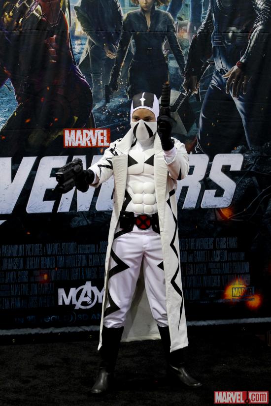 Fantomex cosplayer at Wondercon 2012
