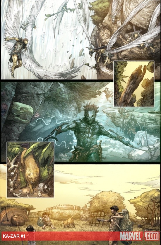 Ka-Zar (2011) #1 preview art by Pascal Alixe
