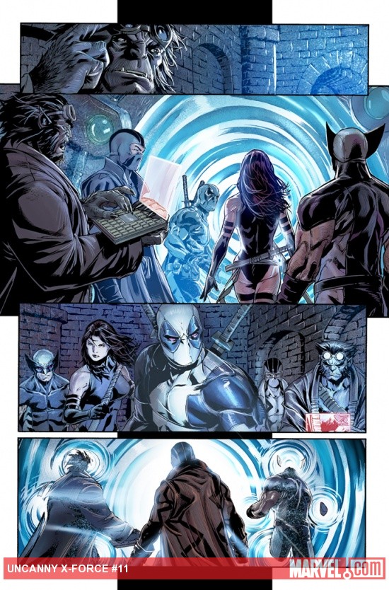 Uncanny X-Force #11 preview art by Mark Brooks