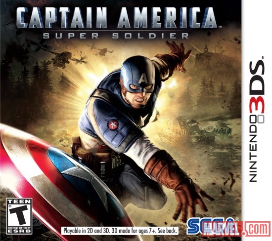 Captain America: Super Soldier Nintendo 3DS box art
