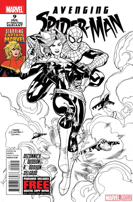 Avenging Spider-Man #9 second printing variant cover by Terry Dodson
