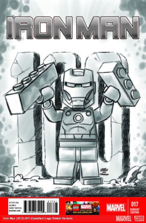 Iron Man (2012) #17 (Castellani Lego Sketch Variant)
