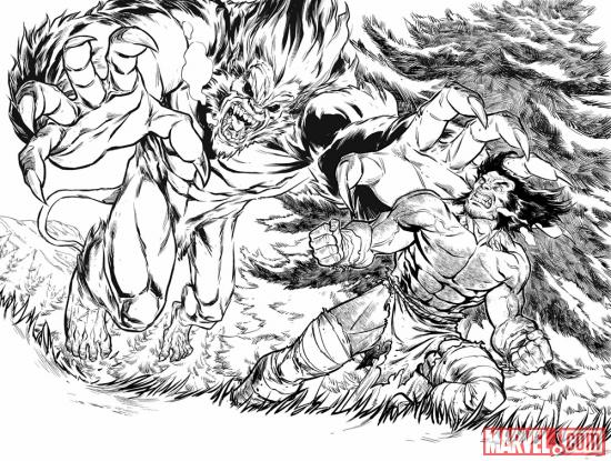 Wolverine: Season One black and white preview art by Salva Espin