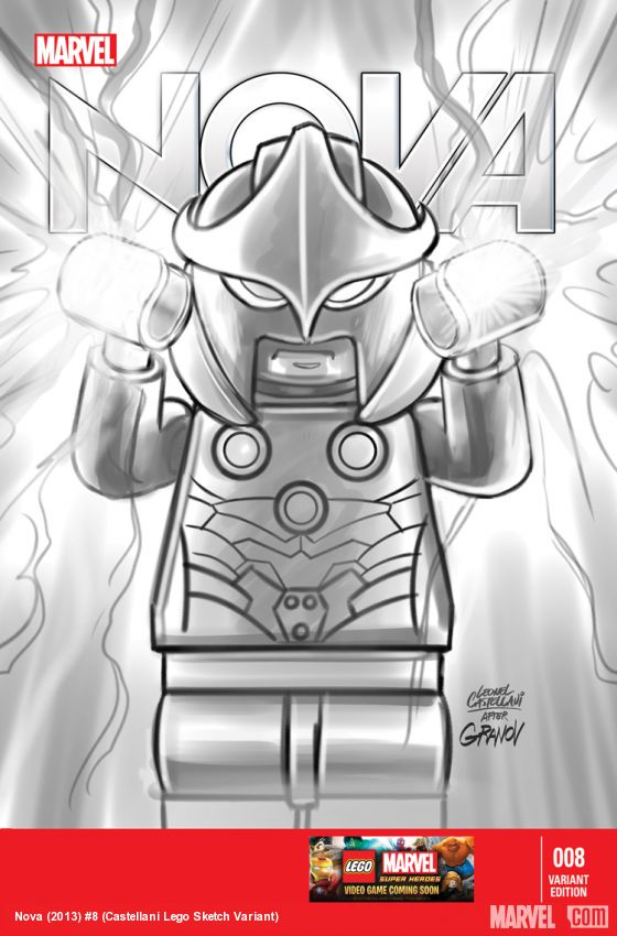 Nova (2013) #8 (Castellani Lego Sketch Variant)