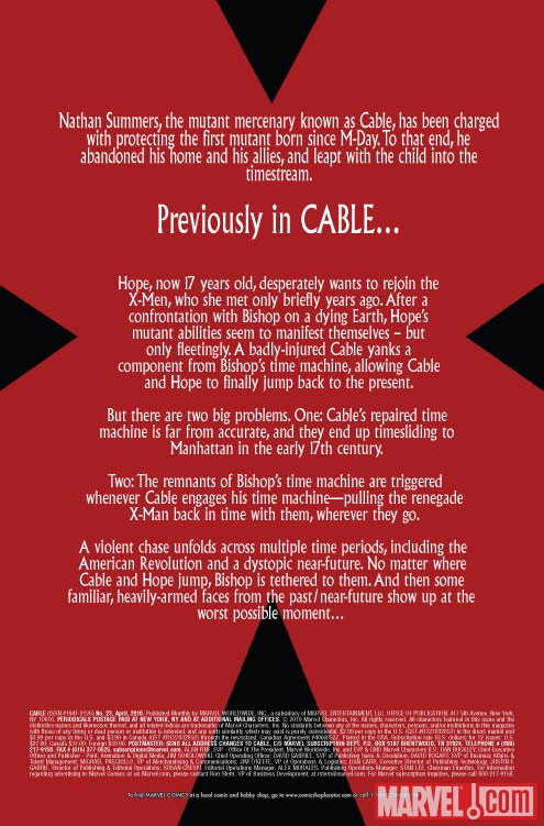 CABLE #23 Recap Page