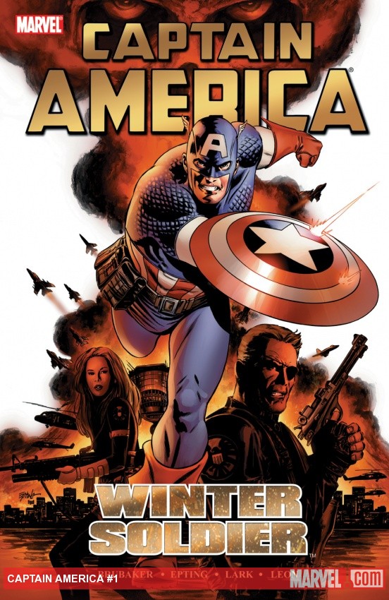 Captain America: Winter Soldier volume one trade paperback cover by Steve Epting
