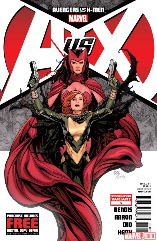 Avengers vs. X-Men #0 second printing variant cover by Frank Cho