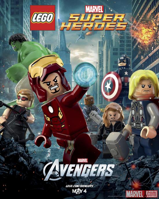 Marvel's The Avengers LEGO Poster