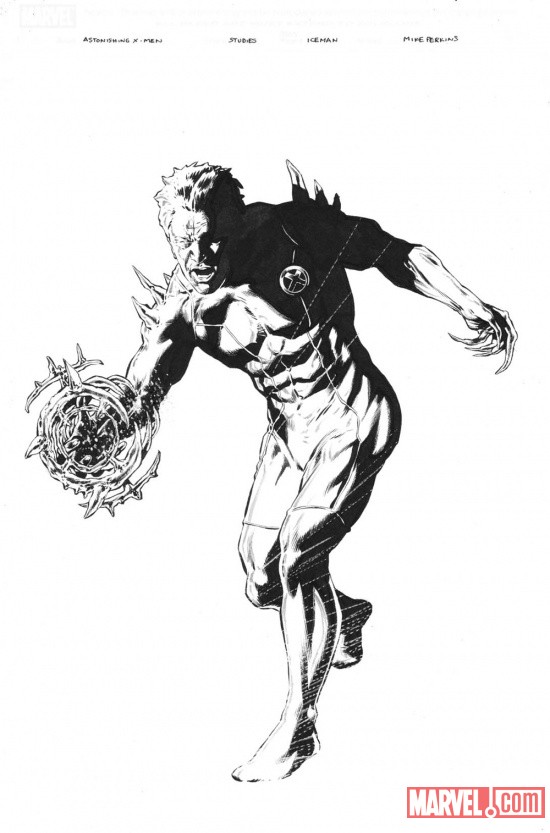 Iceman sketch by Mike Perkins
