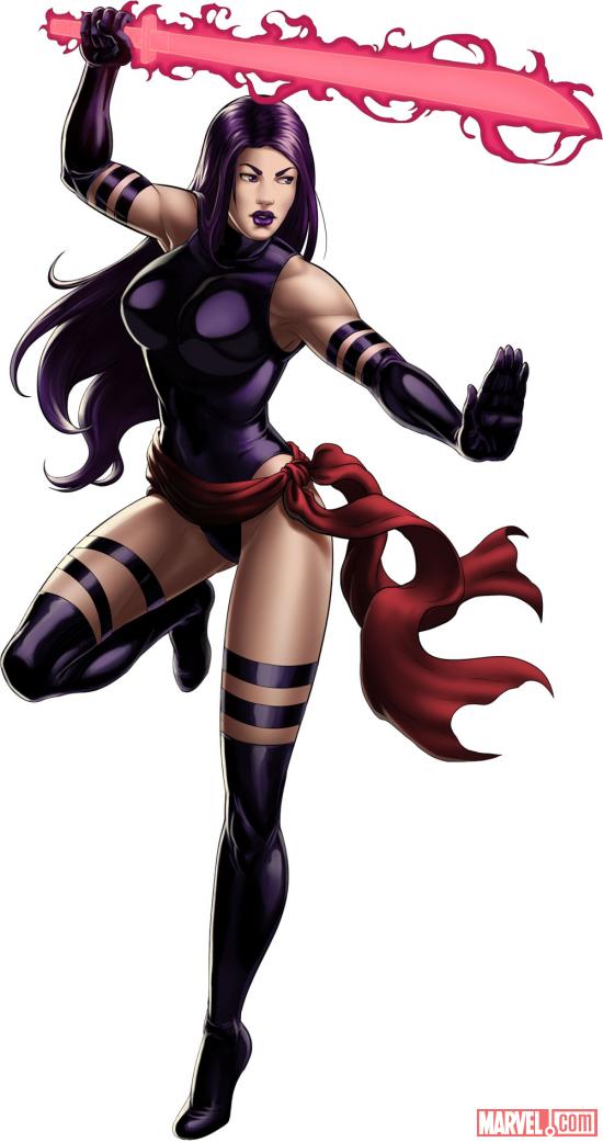 Psylocke character model from Marvel: Avengers Alliance