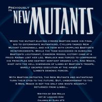 NEW MUTANTS #15 recap page