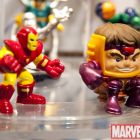Super Hero Squad style figures at the Hasbro showroom