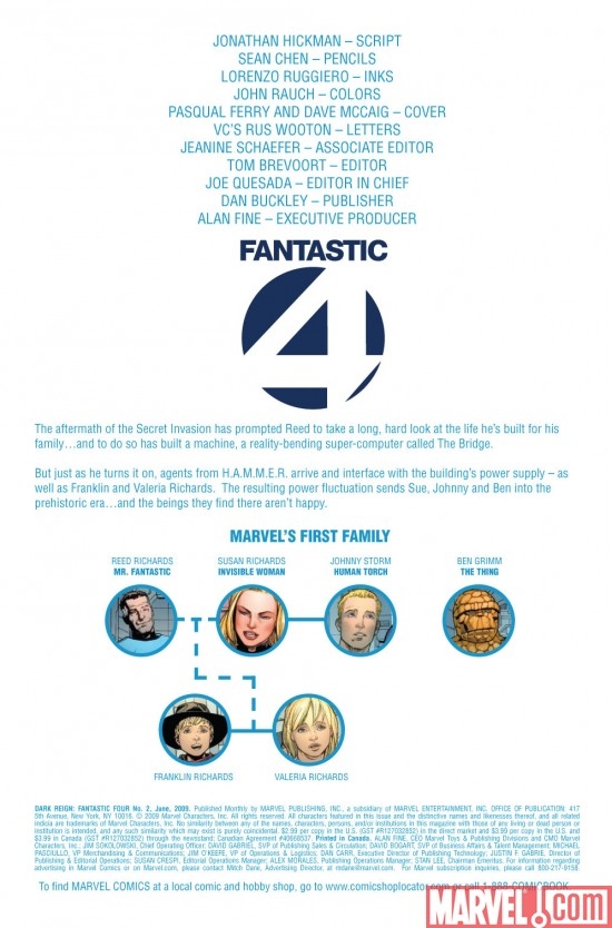 DARK REIGN: FANTASTIC FOUR #2 preview page 1