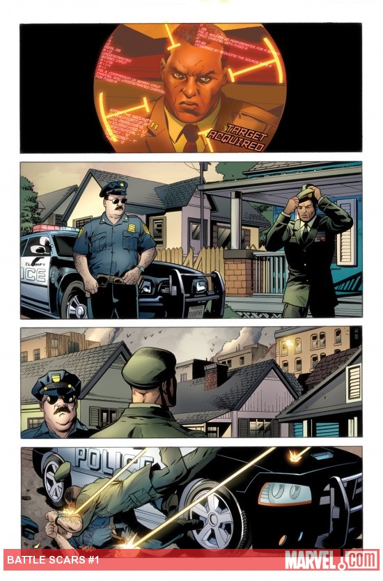 Battle Scars #1 preview art by Scot Eaton