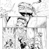 Fantastic Four (2012) #1 preview inks by Mark Bagley
