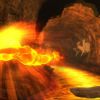 The Human Torch flies underground.