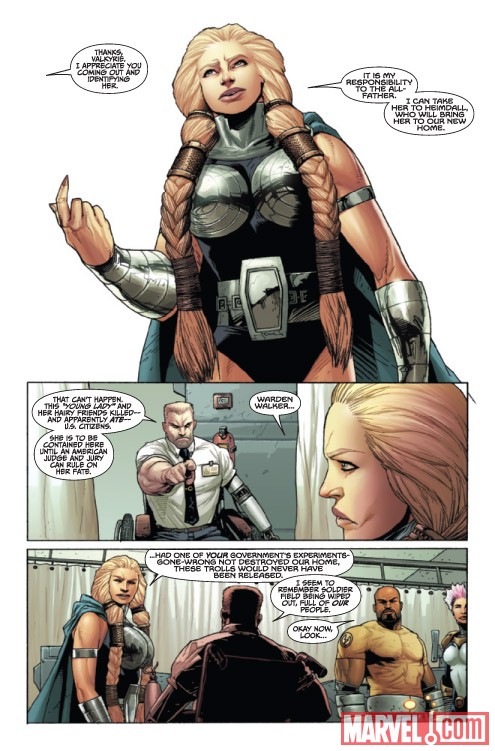 THUNDERBOLTS #146 preview art by Kev Walker